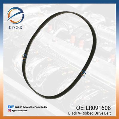Μαύρη V-Ribbed Drive Belt LR091608 LR184662 C2D49052 για το Land Rover Discovery III Range Rover Sport Range Rover Evoque